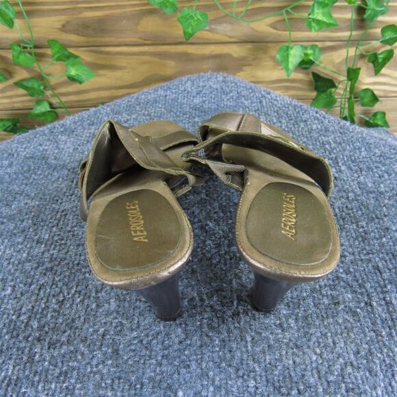 Aerosoles Women's Rise To Power Slide Bronze Synthetic‎ Sz 7.5 Medium Used 2025 - Picture 4 of 7